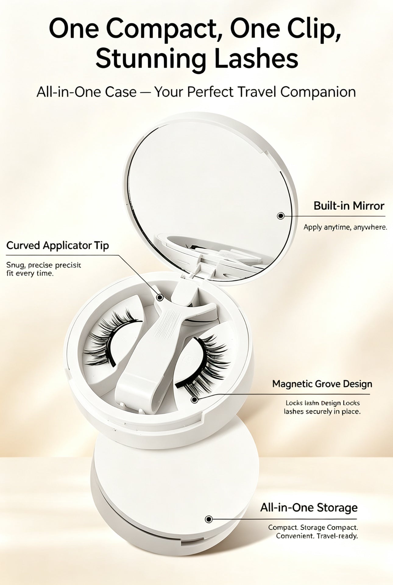 Soft Magnetic Eyelashes — Zero Glue, All-Day Hold, Travel Ready