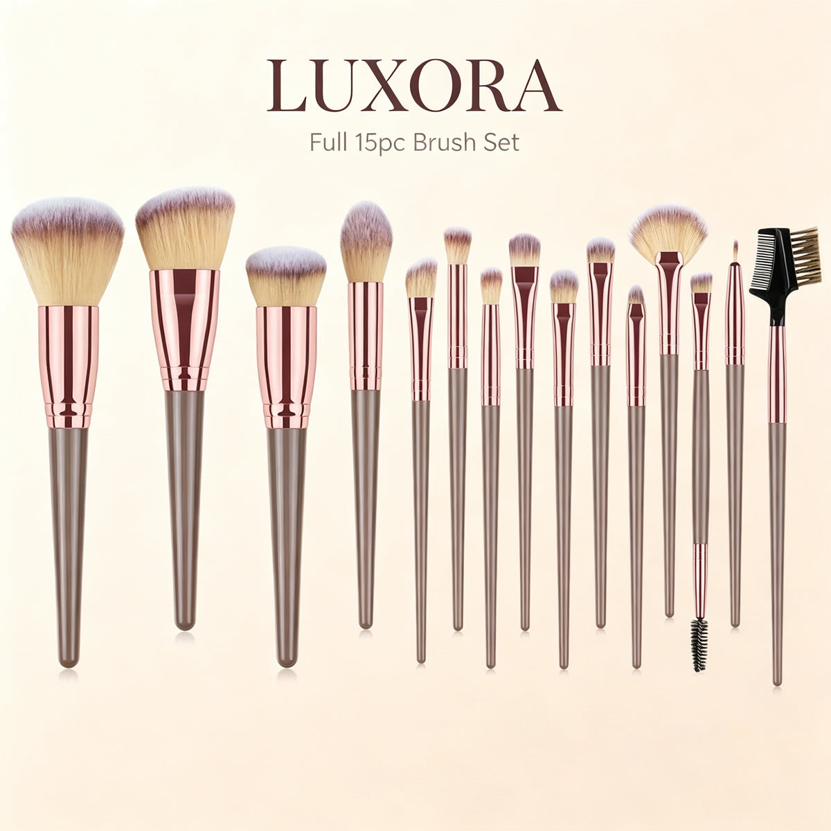 Close-up of makeup brush bristles