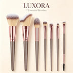 7-piece makeup brush set in OPP bag