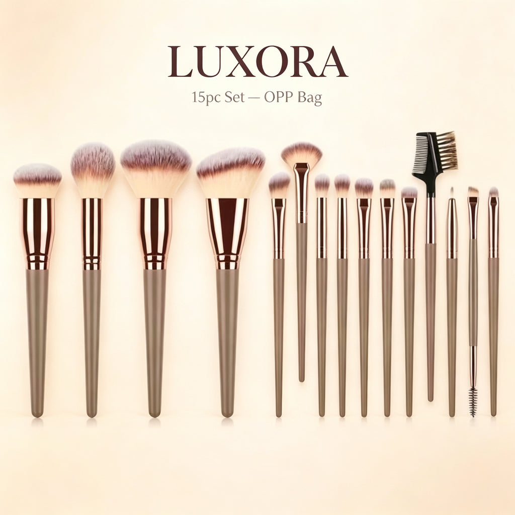 7-piece makeup brush set in OPP bag