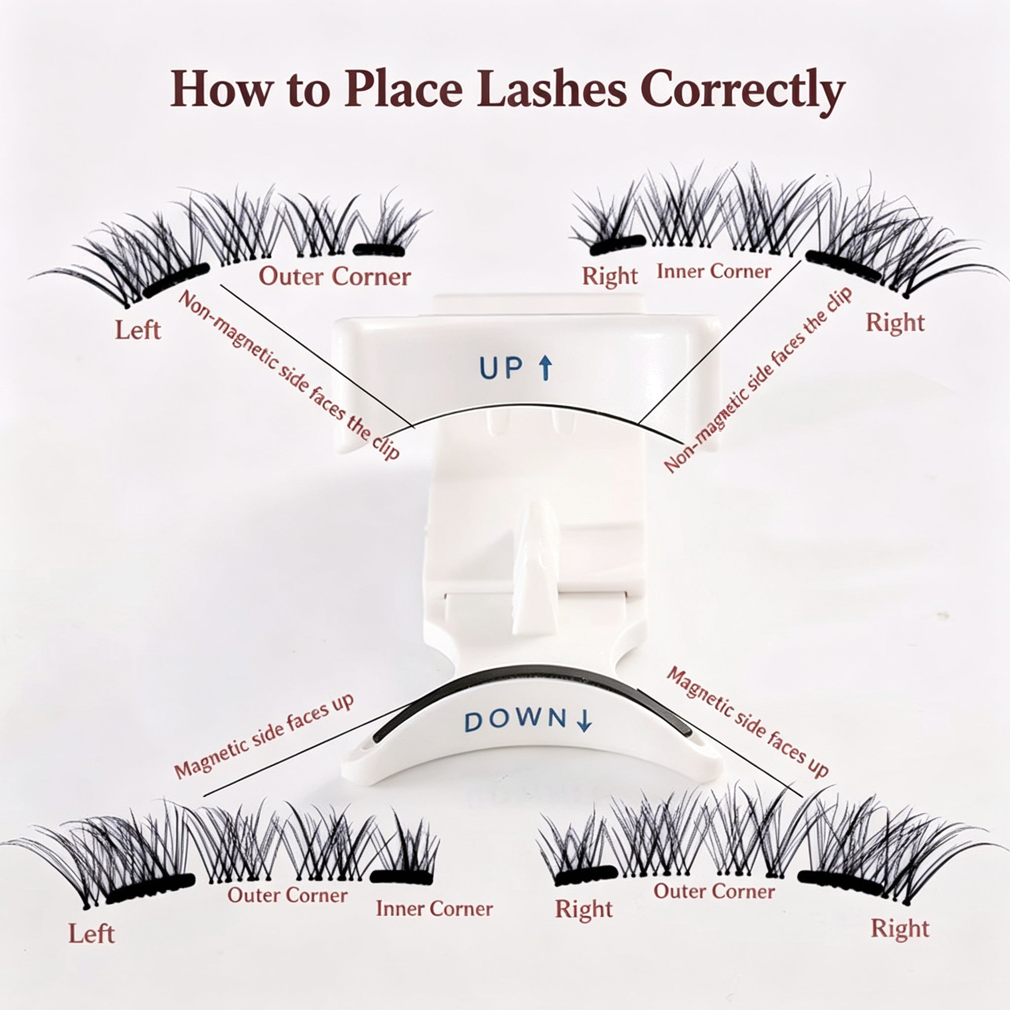 Magnetic Lash Applicator — Easy Clip-On Eyelash Tool for Quick Application