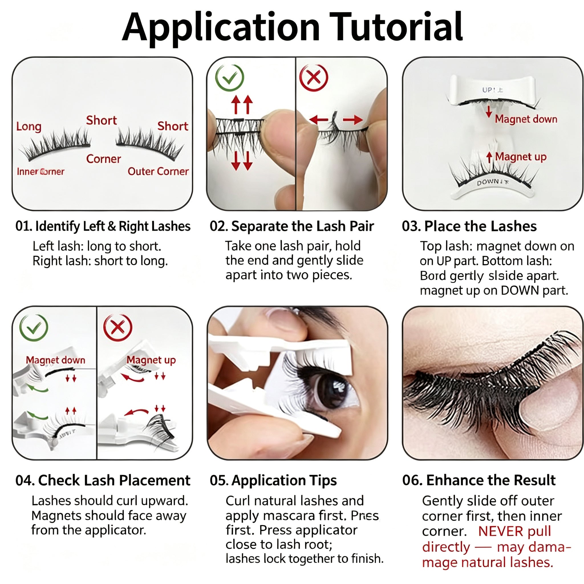 Magnetic Lash Applicator — Easy Clip-On Eyelash Tool for Quick Application