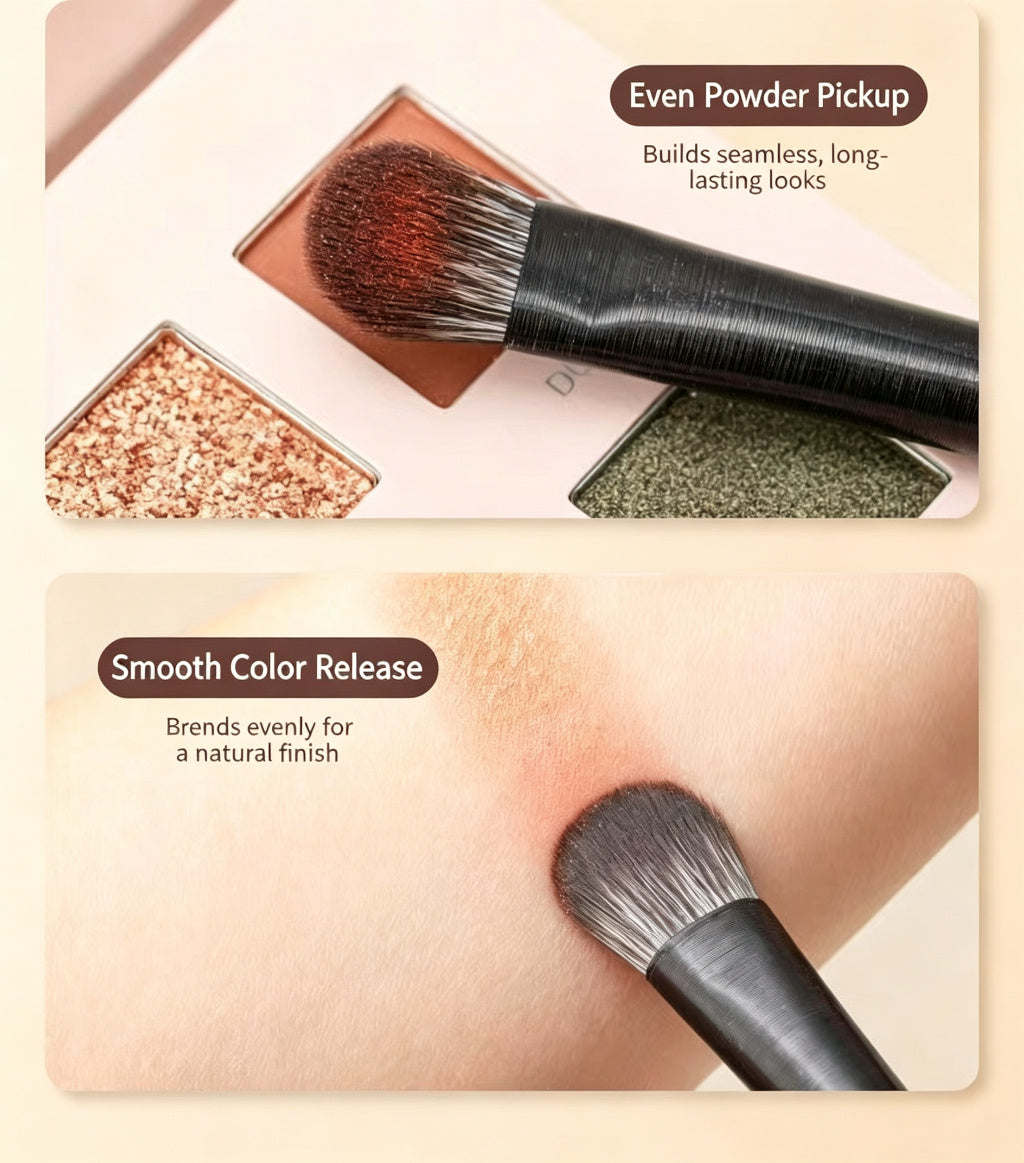10Pcs Pro Eye Makeup Brush Set — Soft Synthetic, Black
