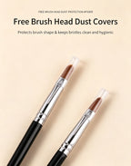 Pro Eye Makeup Brush Set — 5, 6 or 10 Pieces, Soft Synthetic, Black