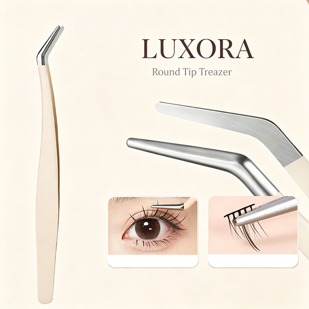 Round-tip lash tweezer