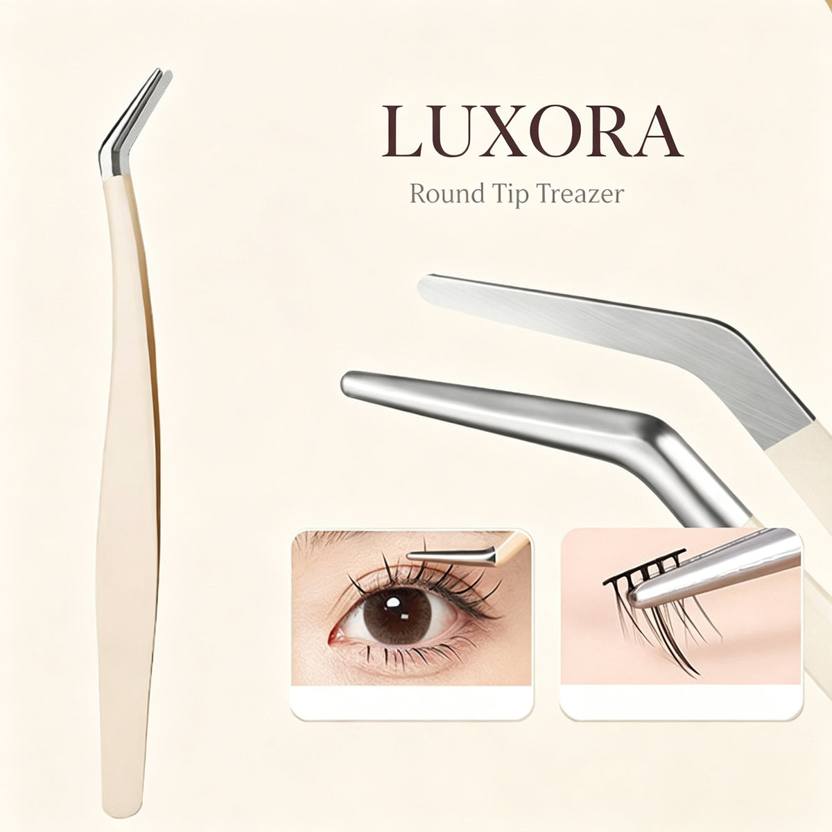 Round-tip lash tweezer