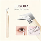 Angled-tip lash tweezer