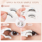Four-step soft magnetic lash application