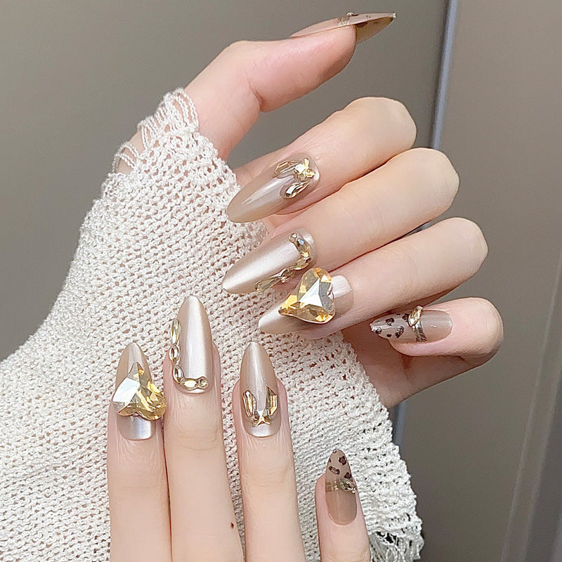 Gilded Prism press-on nail style