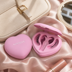 Portable heart compact for handbag