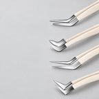 Four precision lash tweezer tip styles