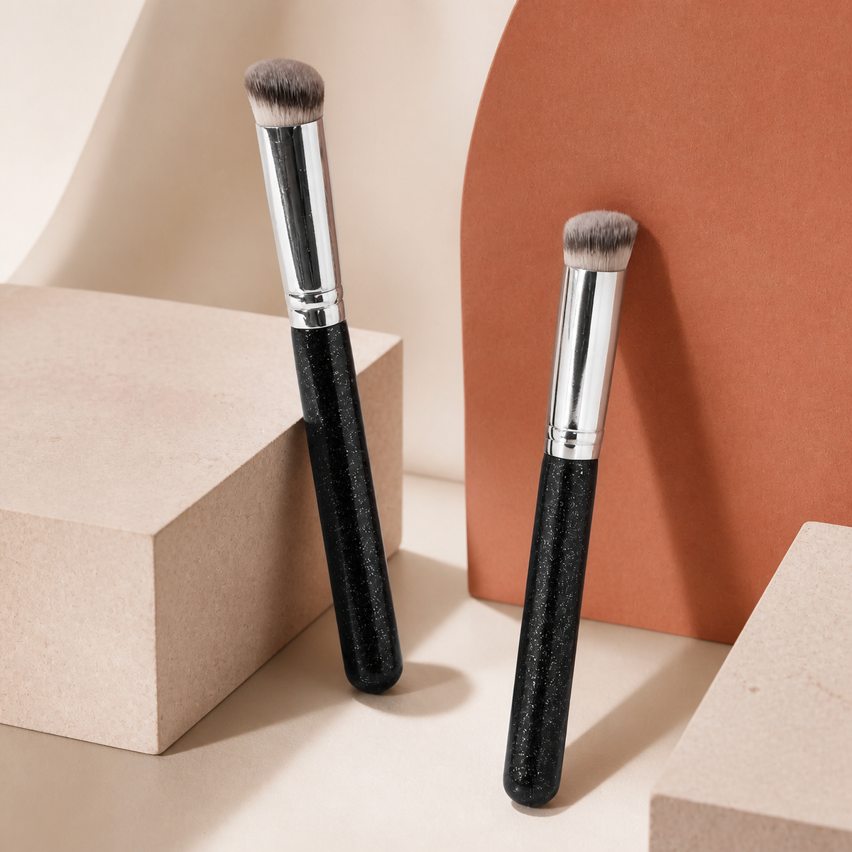 Precision Complexion Brushes in 270 Large and 301 Detail sizes